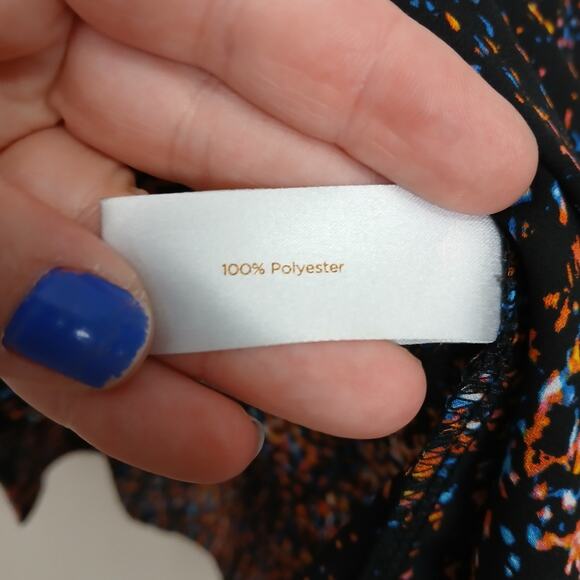 Decree V-Neck Tunic Top Women Large Abstract Boho Indie Dark Academia Artistic - Picture 7 of 13